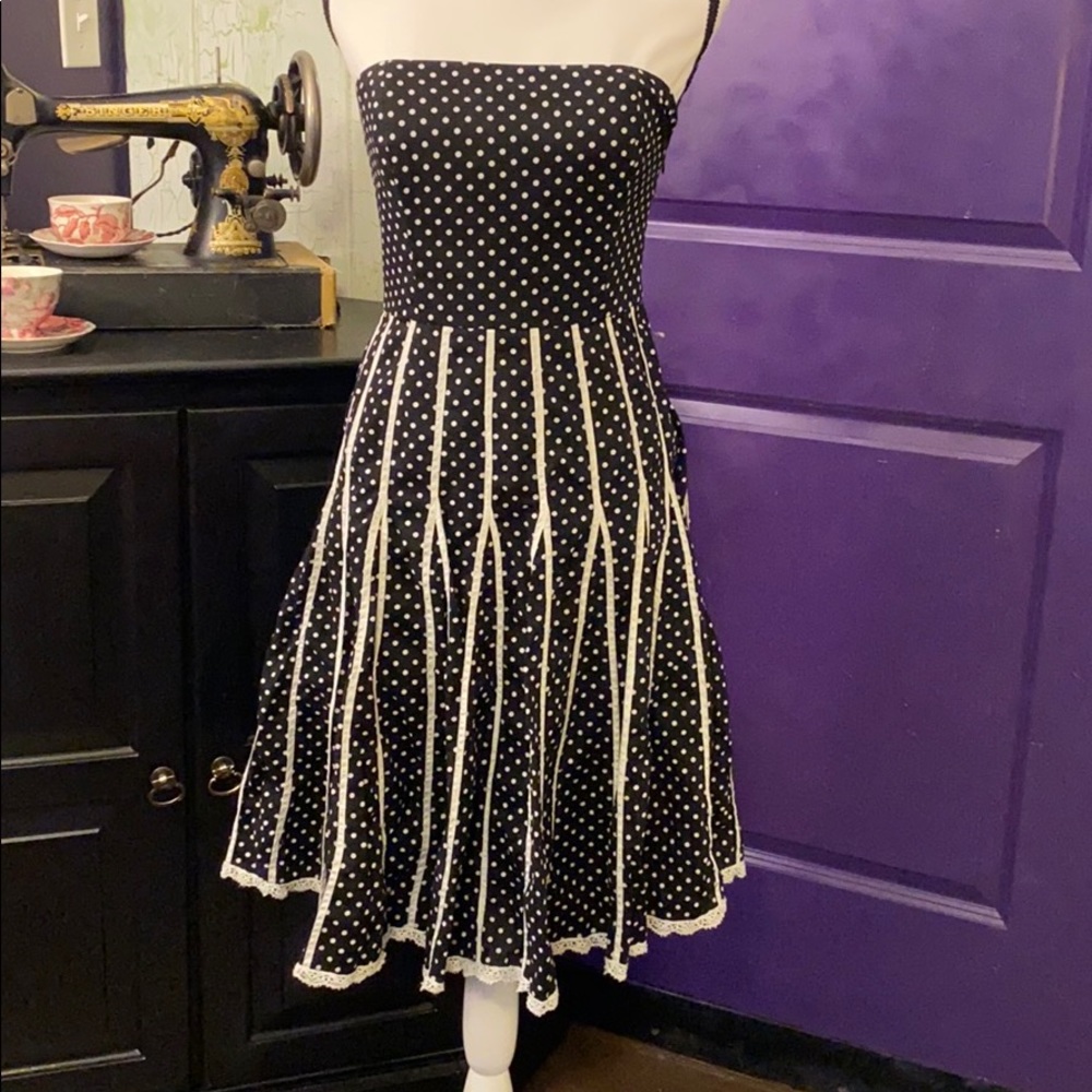 Vintage inspired polka dot dress